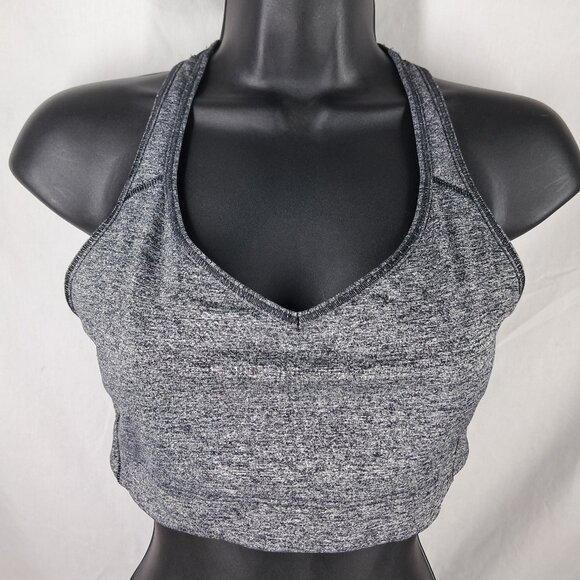 VSX Sport Victoria's Secret The Player Black/Gray Racerback Sports Bra Medium - Picture 1 of 8